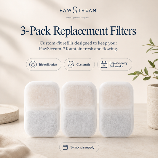 PawStream™ Replacement Filters - 3 Pack