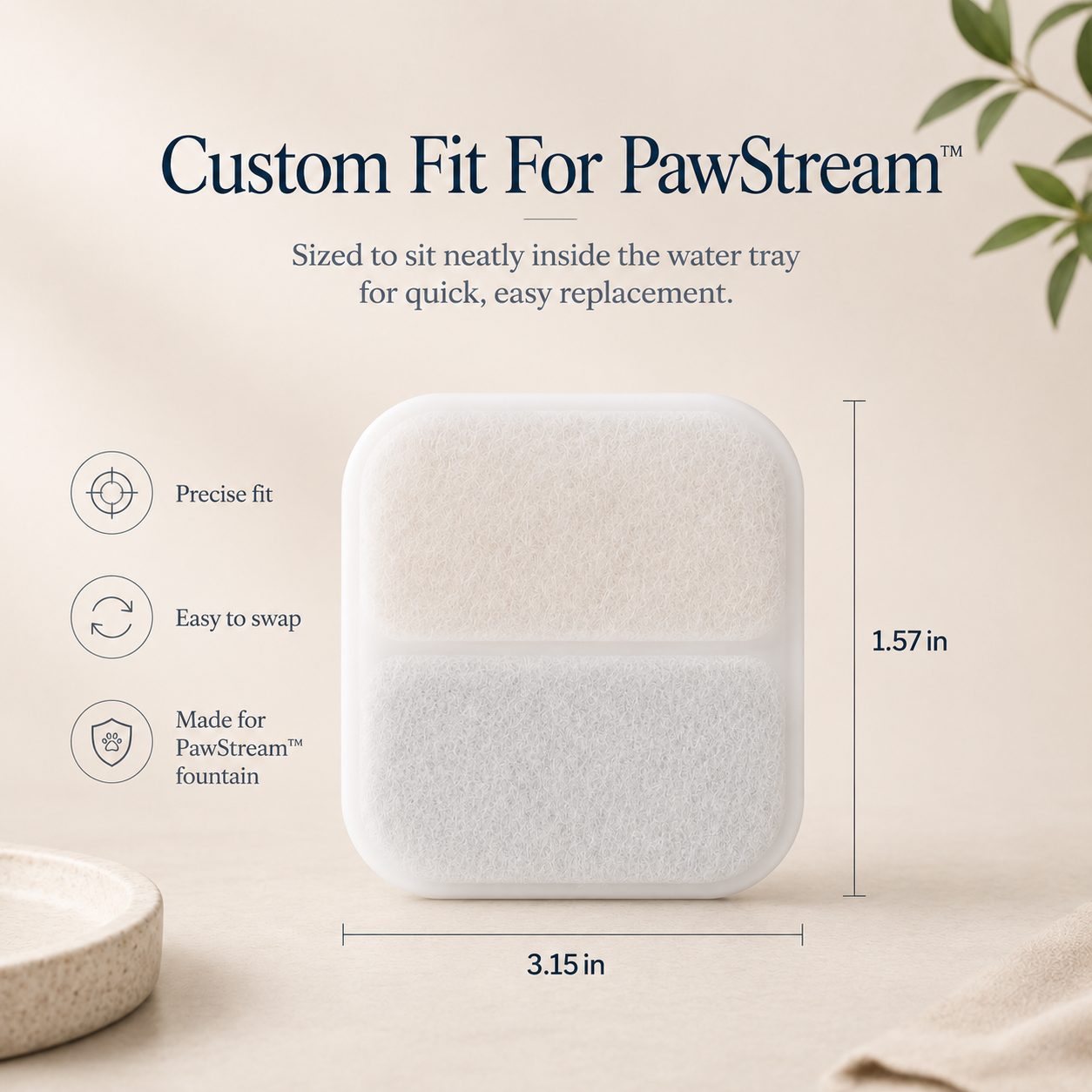 PawStream™ Replacement Filters - 3 Pack